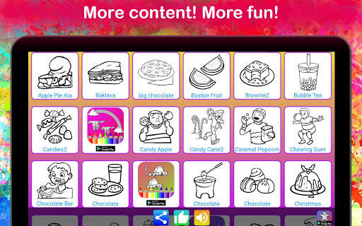 Cake Coloring Pages Game for kids 🎂 screenshot 8