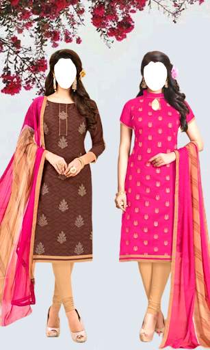 Women Chudidar Twins Photo Suit screenshot 1