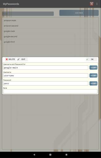 My Passwords screenshot 9