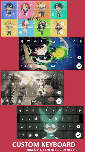Anime Keyboard Theme MHA screenshot 3
