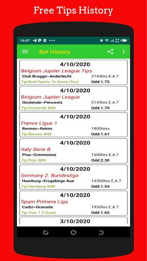 Betting Free Tips & Odds - Football Prediction App screenshot 1
