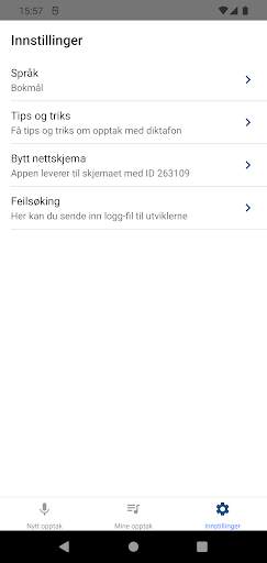 Nettskjema-Diktafon screenshot 4