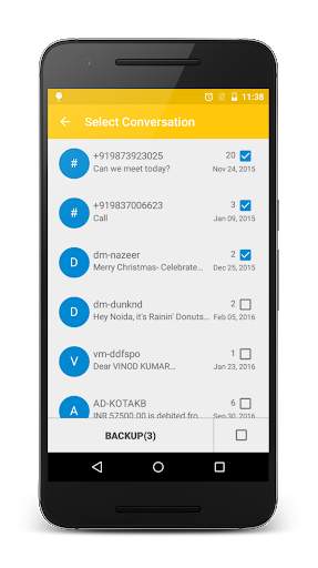 SMS Backup Restore screenshot 2