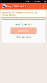 FreshVPN Unlimited Free Proxy скриншот 1