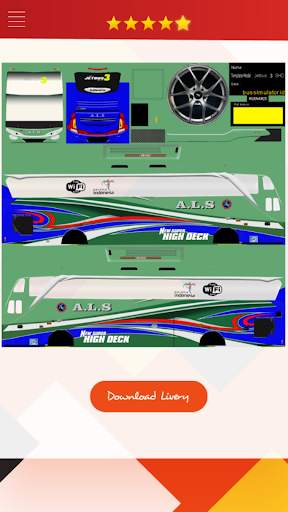 Livery Bussid SHD ALS screenshot 4