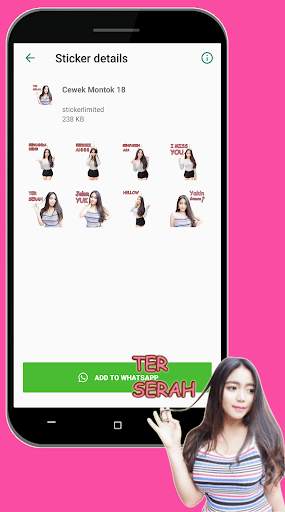 Sticker Cewek Montok Dan Cantik For WAStickerApps screenshot 5