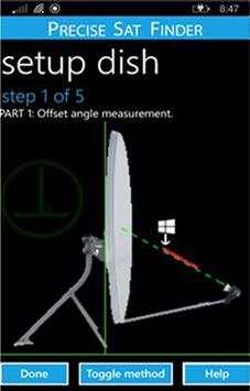 Precise Sat finder screenshot 1