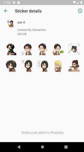 Attack On Tittan Sticker WA screenshot 5