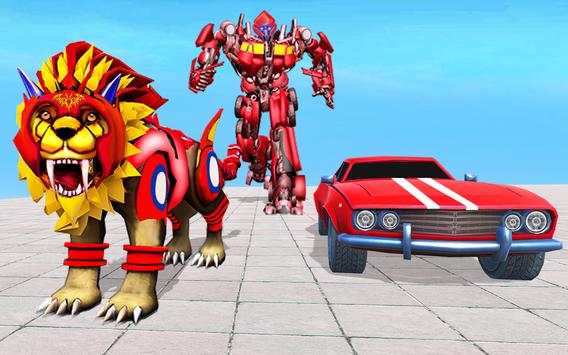 Lion Robot Transform Car War sim:Super Robot Games screenshot 1
