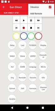 Sun Direct Remote Control 8 تصوير الشاشة