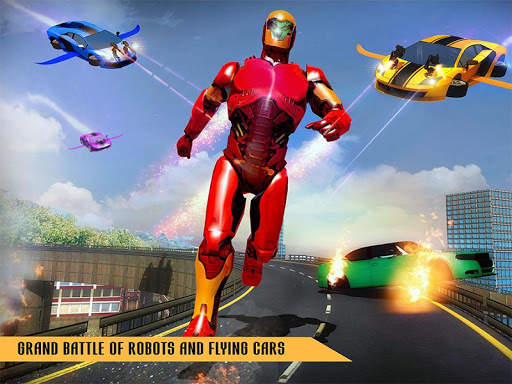 Flying Robot Car Games - Robot Shooting Games 2021 screenshot 13