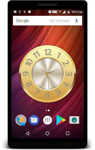 Luxury Golden Clock Live Wallpaper screenshot 4