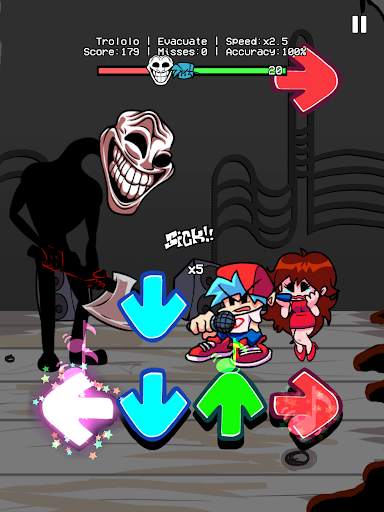 Trollge FNF mod - Music arrow screenshot 3