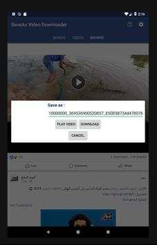 SaveAs Video Downloader for Facebook screenshot 7
