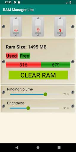 Ram Manager Lite screenshot 1