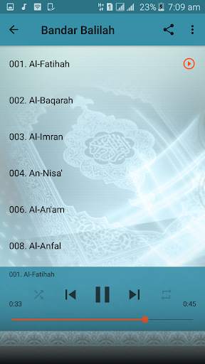 Bandar Balilah Full MP3 Quran Offline screenshot 2