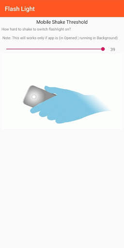 ViFlashLight: Shake Flashlight on off app screenshot 3