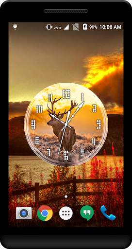 Deer Clock Live Wallpaper screenshot 1