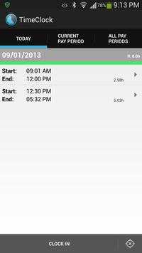 Doing Time Lite - TimeClock screenshot 1