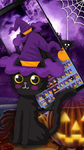 Halloween Black Cat Keyboard screenshot 2