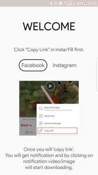 Downloader For Facebook & Instagram -Social Studio screenshot 1