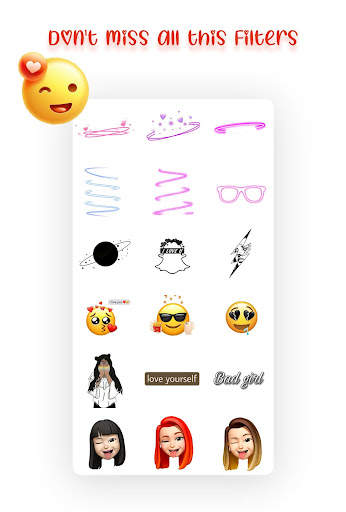 Crown Heart Emoji Camera - Hea screenshot 7