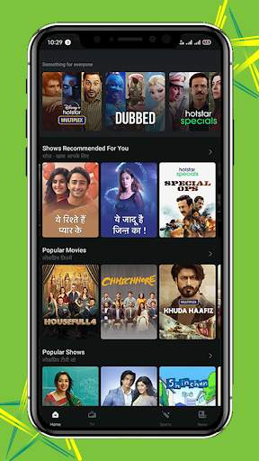 Hotstar Live Tv Shows - Free Hotstar Cricket Guide screenshot 1