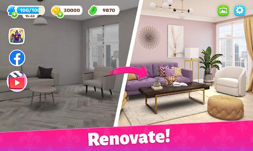 Color Home Design Makeover - paint your love story screenshot 10