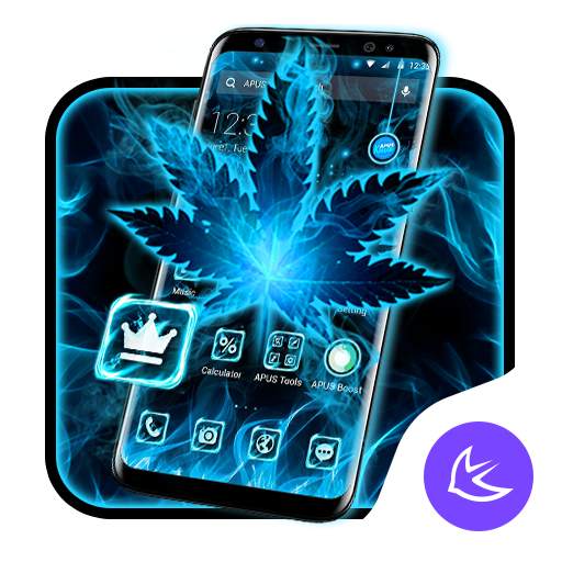 Blue Leaf APUS Launcher theme 63.0.1001