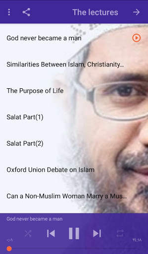 Dr Zakir Naik lectures MP3 screenshot 2
