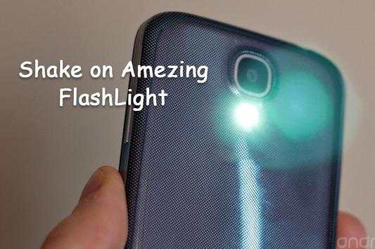Shake on Amazing Flashlight screenshot 3