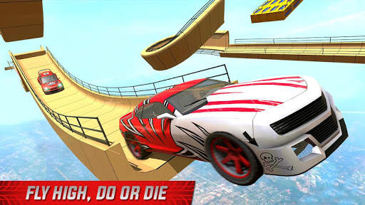 Impossible Mega Ramp Sports Car Stunt Drive screenshot 2