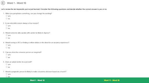Verbal Advantage - Level 1 screenshot 8