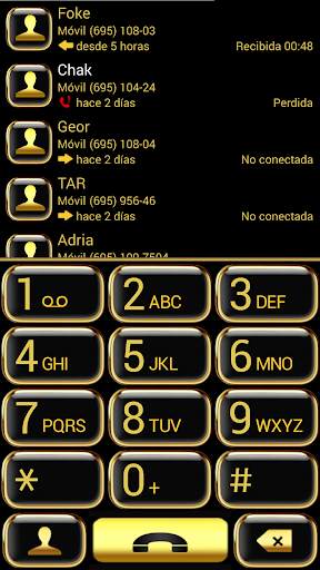 THEME GOLDEN GLASS EXDIALER screenshot 1