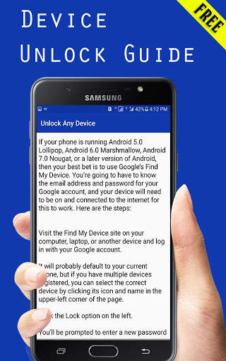 Unlock any Device Guide Free: screenshot 2