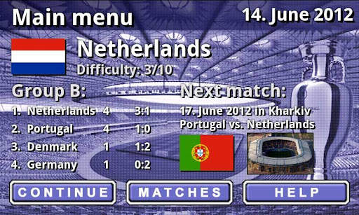 EURO 2012 Football/Soccer Game screenshot 2
