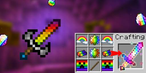 Rainbow Sword Mod for Minecraft screenshot 3