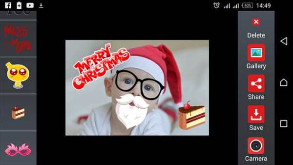 Natal da foto Adesivos screenshot 2