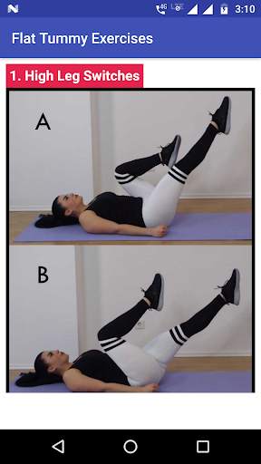 Flat Tummy Exercises screenshot 1