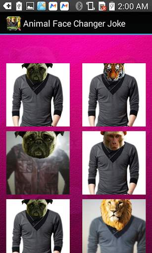Animal Face Changer Joke screenshot 3