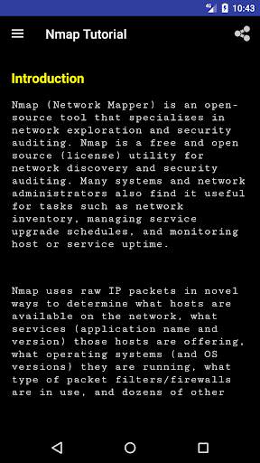 Nmap Tutorial Offline screenshot 3