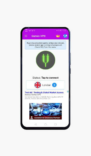 Gamex vpn screenshot 2