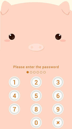 AppLock Theme Pig screenshot 2