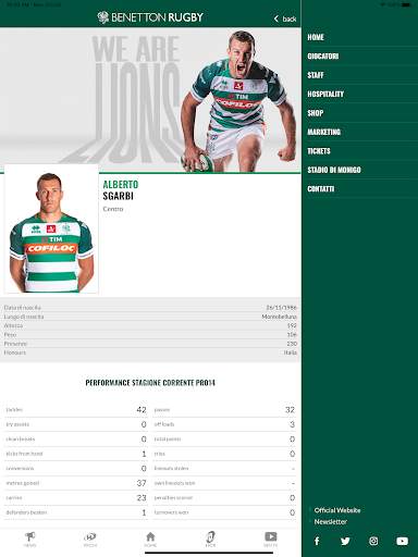 Benetton Rugby Official App screenshot 10