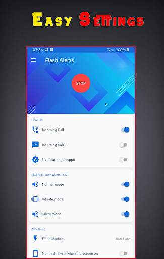 Flash blink on Call color screenshot 1