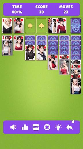 Sexy solitaire girls: ani card screenshot 6