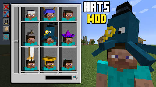 Hats Caps Minecraft Mod screenshot 1