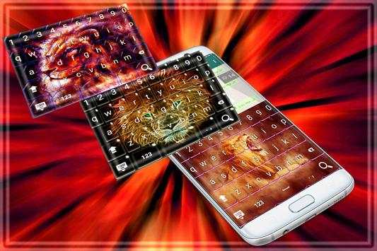 fire lion keyboard theme screenshot 2