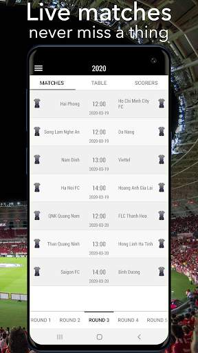 Live Football - V-League Vietn screenshot 1