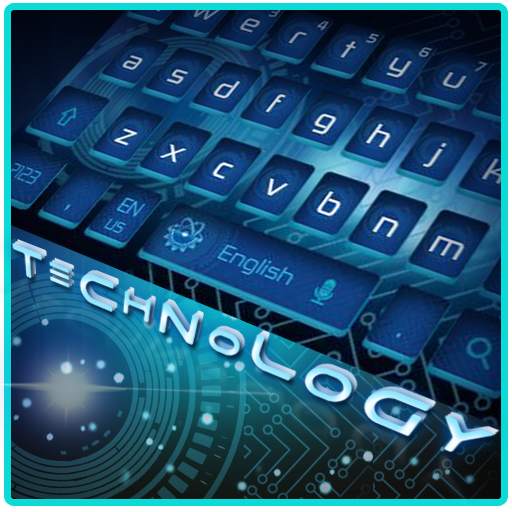 Blue Technology Keyboard Theme 10001003